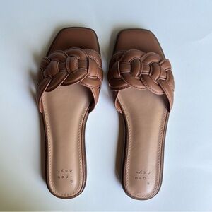 A New Day Cognac Brown Claudette Sandals (Women's Size 6.5)